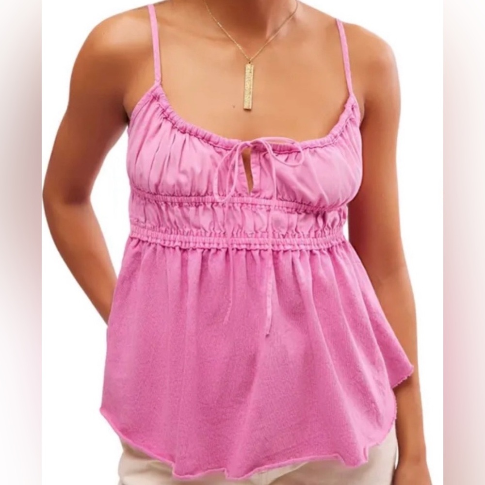 Free People Pink Cami Top